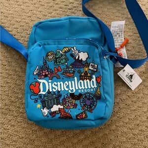 Disney Blue Disneyland Crossbody Pouch